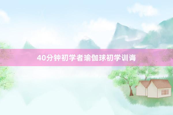 40分钟初学者瑜伽球初学训诲